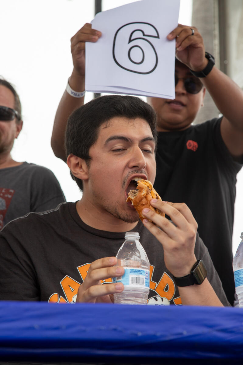 2026 Hodads Burger Eating Competition in Ocean Beach San Diego Photo of: 2026 Hodads Burger Eating Competition