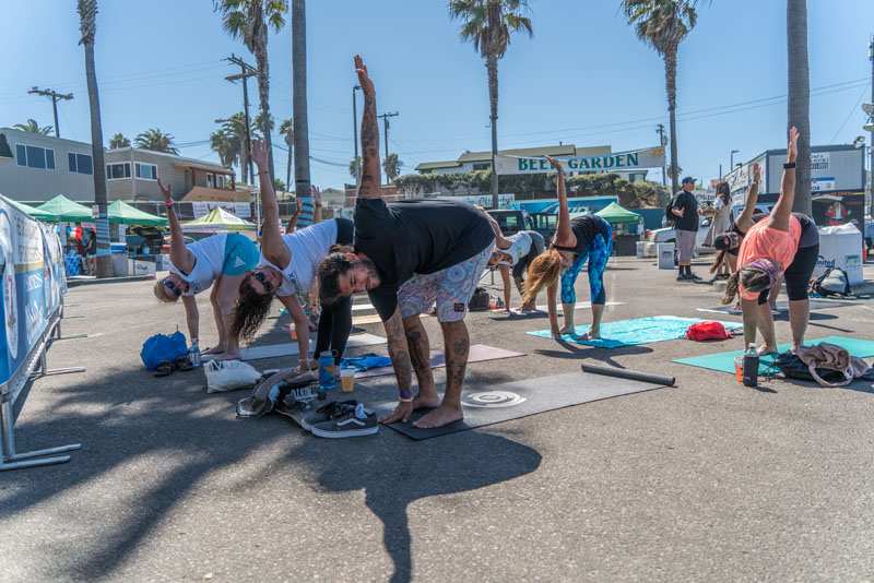 Oktoberfest Oktoberstretch and Hoola-hoop plus yoga in Ocean Beach San Diego