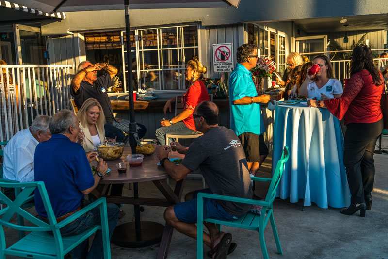 Photo of: OBMA Member Event: September 2017 Sundowner at Ocean Villa Inn with North OB Merchants