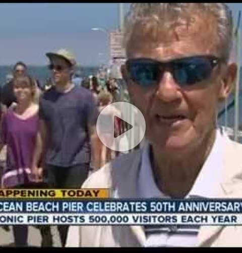 OB Pier 50th Anniversary Celebration ABC 10 Segment with Chuck Bahde - July 2, 2016