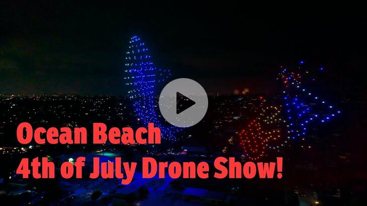 Ocean Beach 4th of July Drone Show!