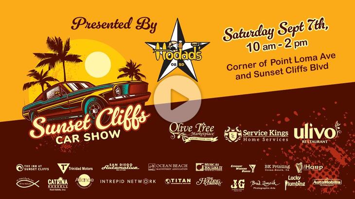 SAVE THE DATE: SEPT 7TH - Sunset Cliffs Auto Show