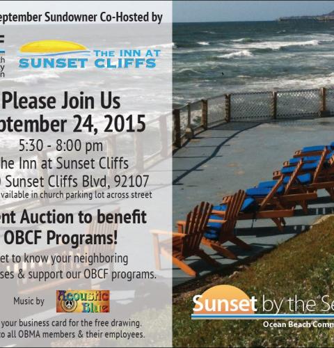 OBMA Member Event: Sundowner at Inn at Sunset Cliffs with Ocean Beach Community Foundation