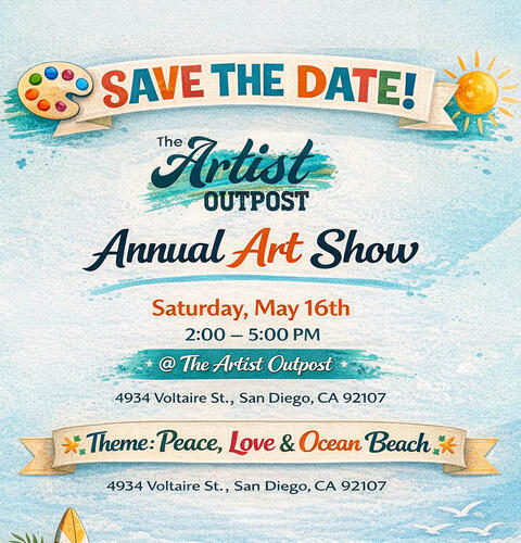 Ocean Beach News Article: The Artist Outpost Annual Art Show