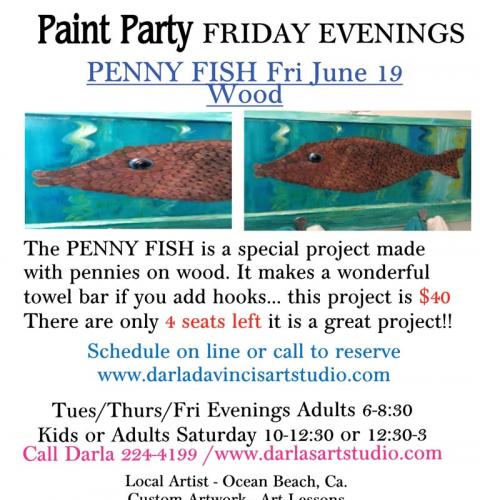 DarlaDavincis Art Studio Penny Fish