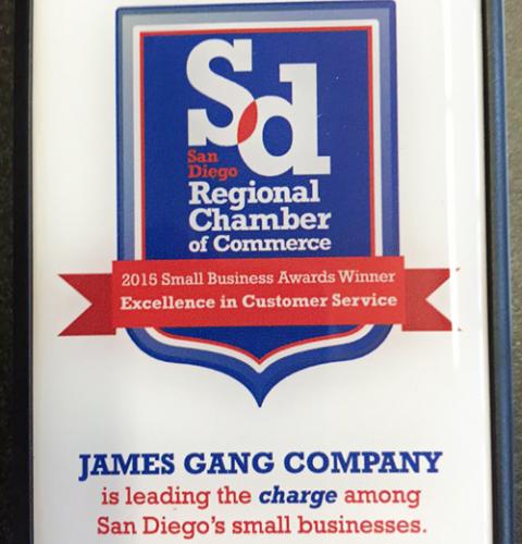 James Gang Company award