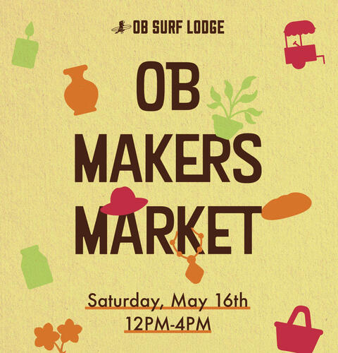 Ocean Beach News Article: OB Makers Market is happening THIS Saturday!