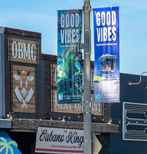 Ocean Beach News Article: OB Banners - An Article in Point Loma / OB Monthly