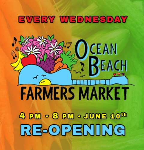 Ocean Beach News Article: OB Farmers Market Re-Opening June 10th