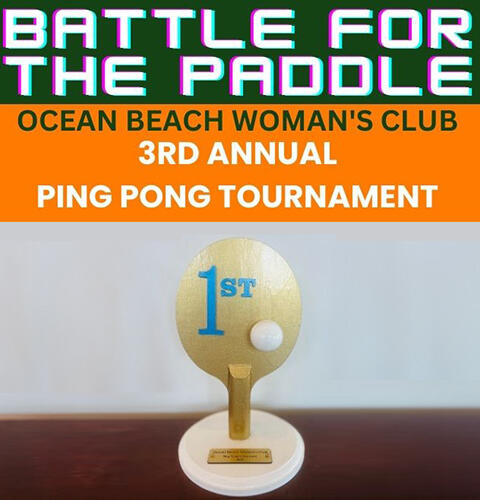 Ocean Beach News Article: 3rd Annual OBWC Ping Pong Tournament - Battle for the Paddle