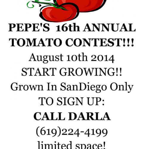 Pepe's Tomato Contest Ocean Beach