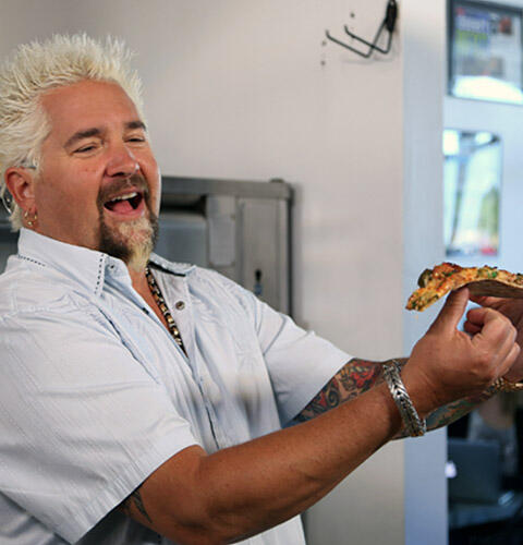 Ocean Beach News Article: Pizzeria Luigi featured in Diners, Drive-Ins and Dives with Guy Fieri