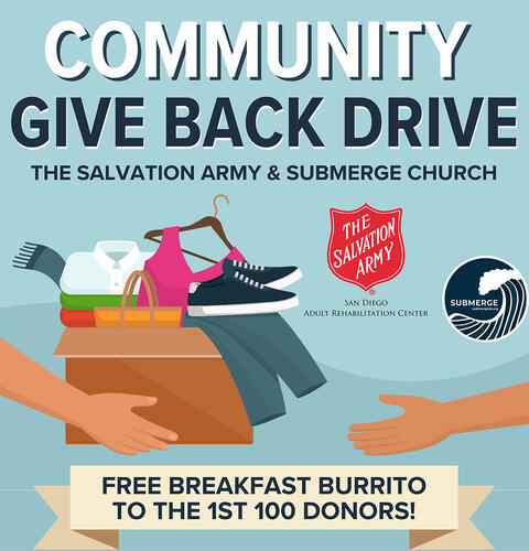 Ocean Beach News Article: Salvation Army San Diego Community Give Back Drive