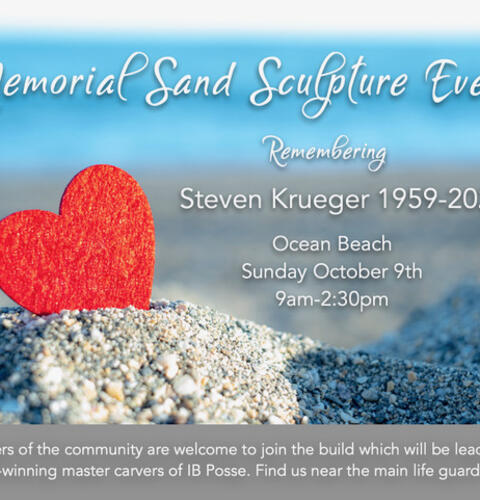 Ocean Beach News Article: Sand Memorial Scuplture Event