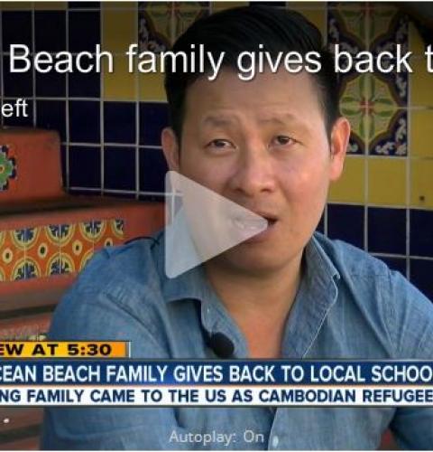 Ocean Beach Family Gives Back to Local School