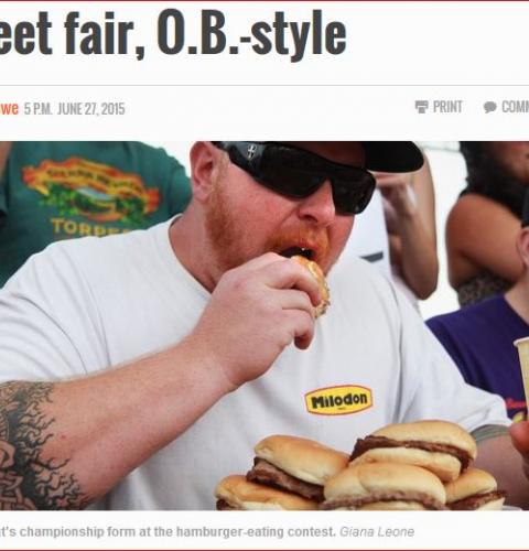 Street fair, O.B.-style - San Diego Union-Tribune article
