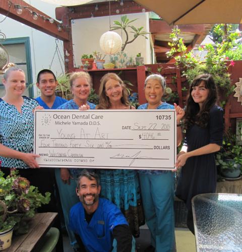 Ocean Dental Care's Smiles for Life Donation to Young at Art