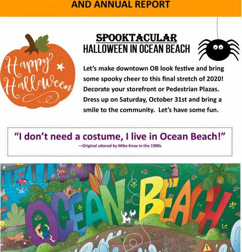 Ocean Beach MainStreet Association Newsletter October 2020