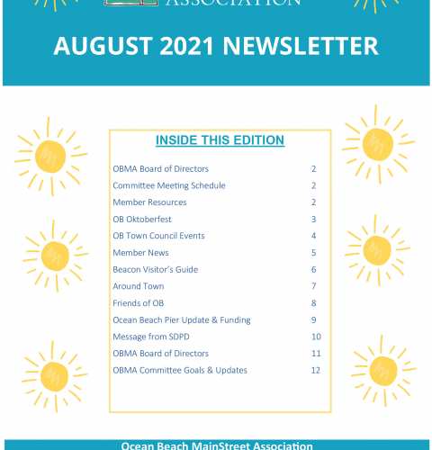 Ocean Beach MainStreet Association Newsletter August 2021