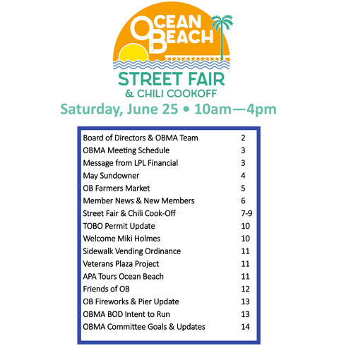 Ocean Beach MainStreet Association Newsletter June 2022