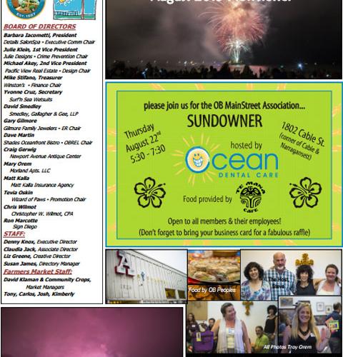 Ocean Beach MainStreet Association Newsletter July 2013