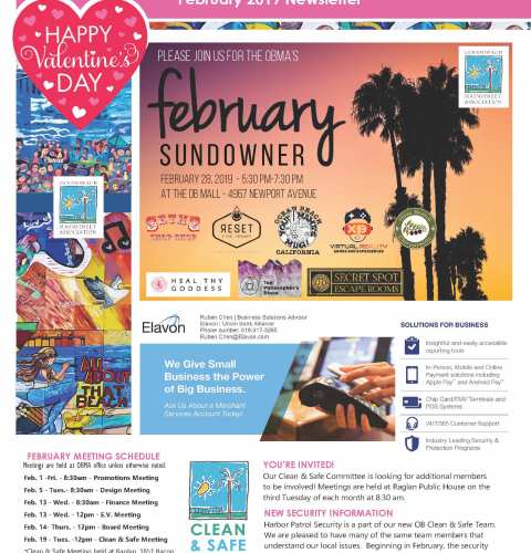 Ocean Beach MainStreet Association Newsletter February 2019