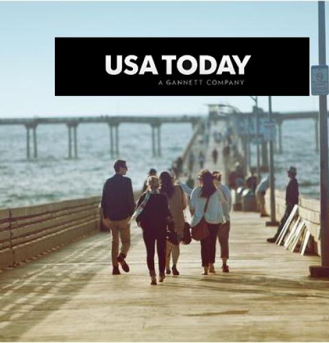 Photo of: OB Pier in USA Today press coverage