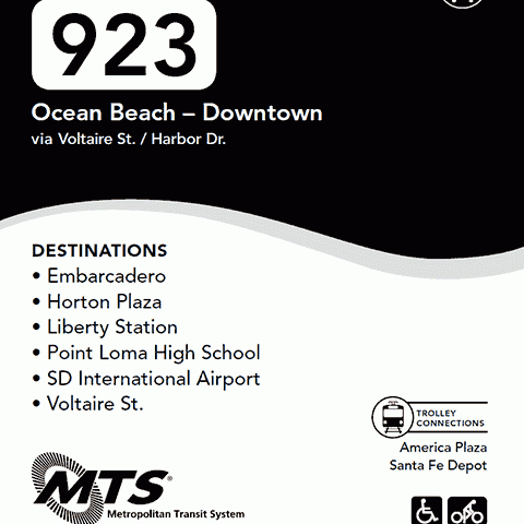 MTS Bus Route 923