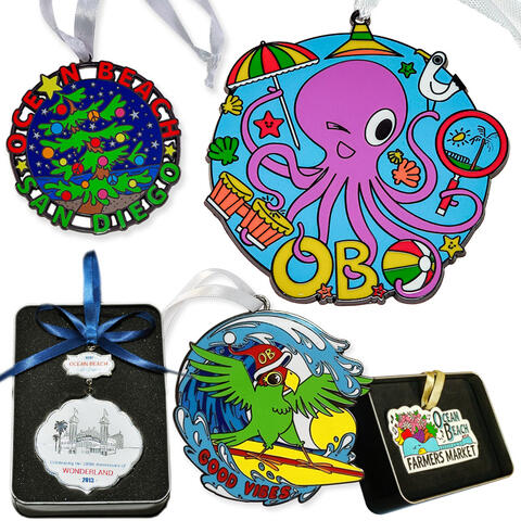 Ocean Beach Product: OB Holiday Ornaments