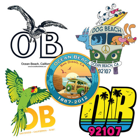 Ocean Beach Product: Stickers