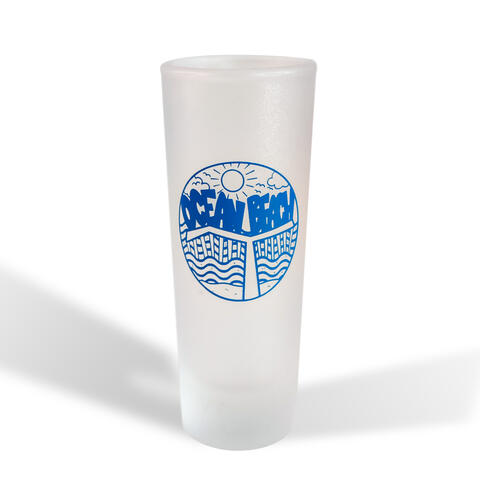 Ocean Beach Product: OB Pier Frosted Double Shot Glass