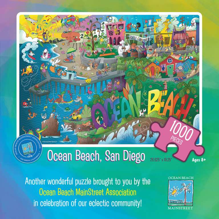 Ocean Beach Product: Puzzle - Ocean Beach, San Diego 2020