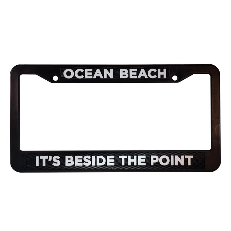 Ocean Beach Product: Lic. Plate Frame - It's Beside The Point