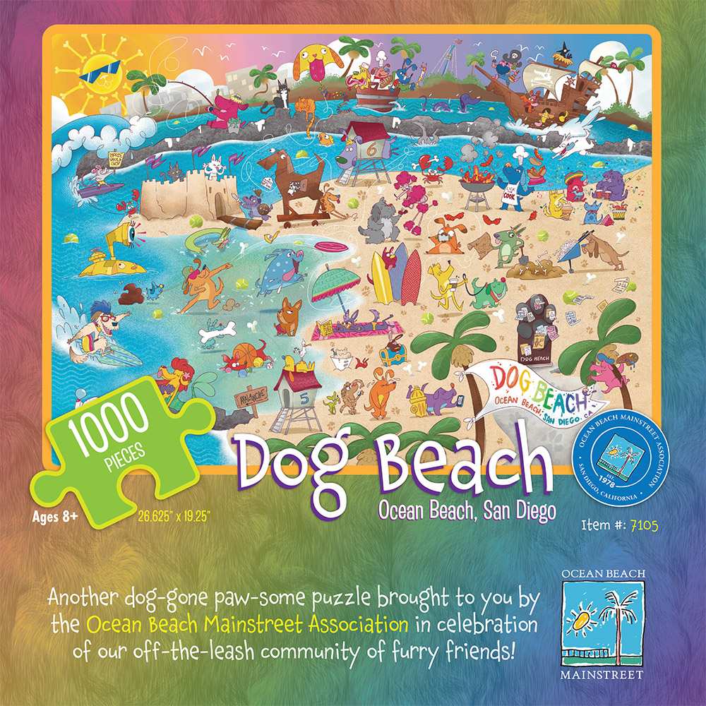 Puzzle - Dog Beach, Ocean Beach San Diego CA