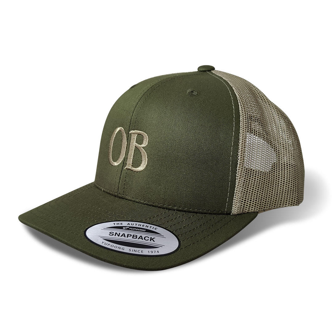 OB Trucker Hat green Ocean Beach San Diego CA Product
