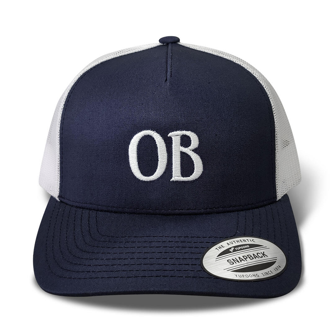 Navy blue and white snapback hats store