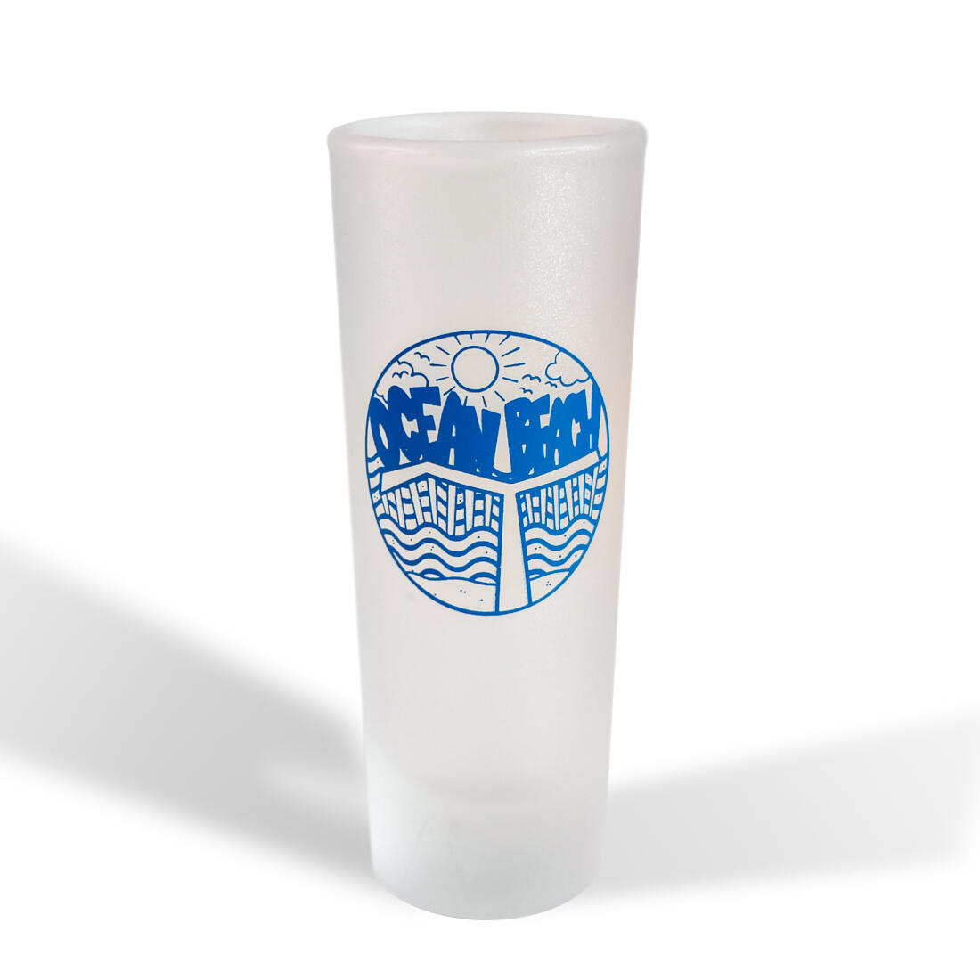 OB Pier Frosted Double Shot Glass