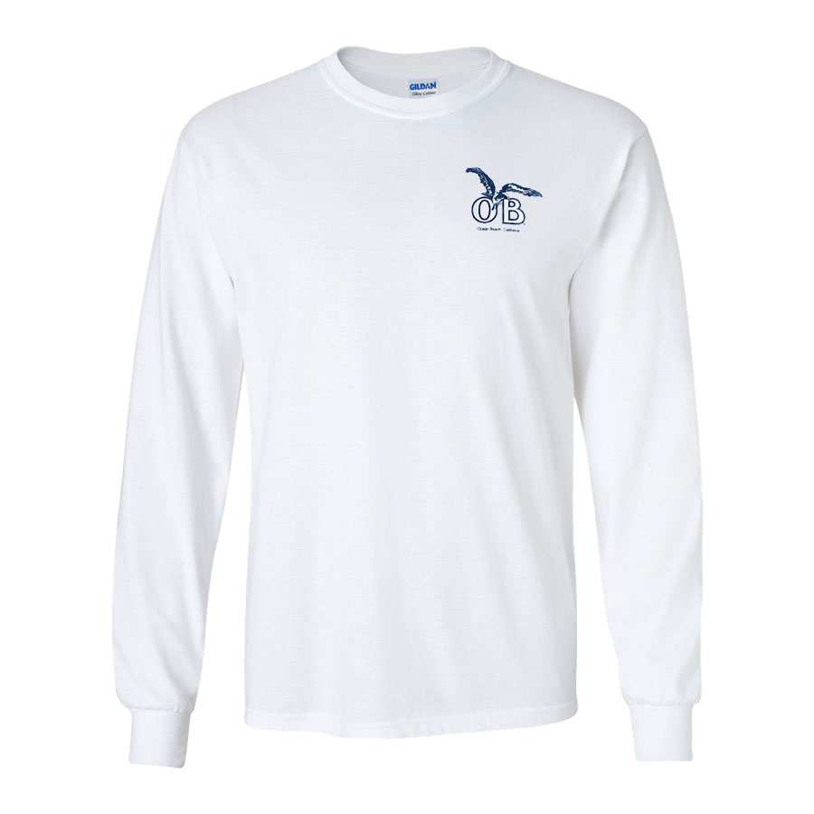 OB Seagull Longsleeve T-Shirt (white) | Ocean Beach San Diego CA | Product