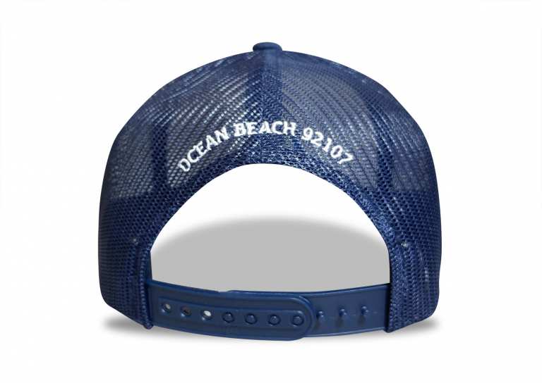 Ocean Beach Product: OB Trucker Hat (white/navy)