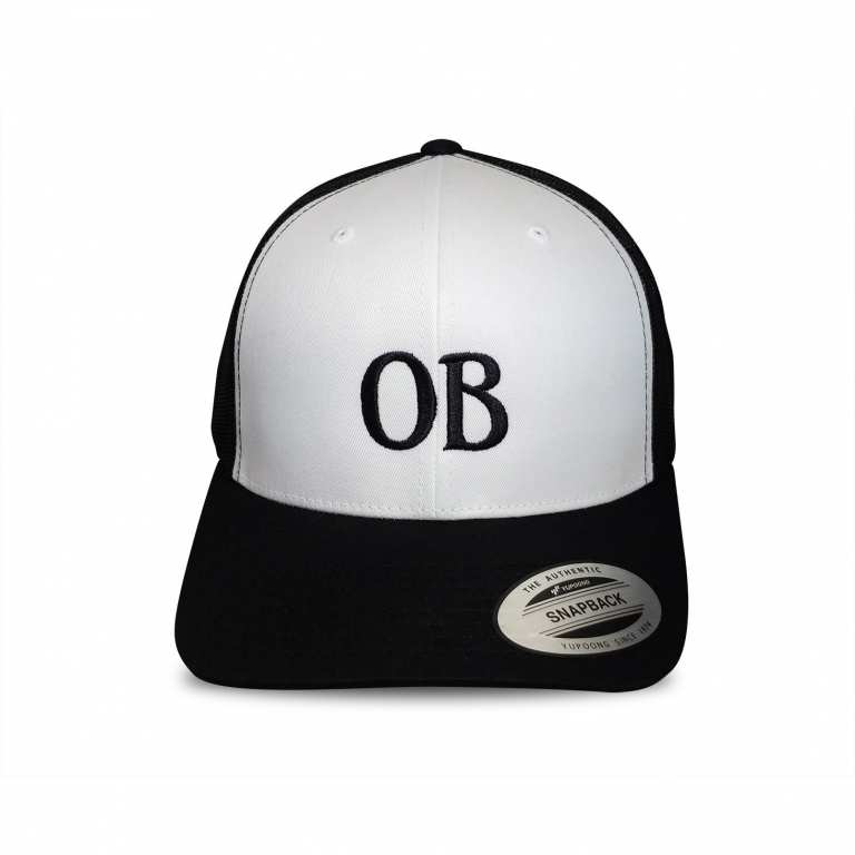 Ocean Beach Product: OB Trucker Hat (white/black)