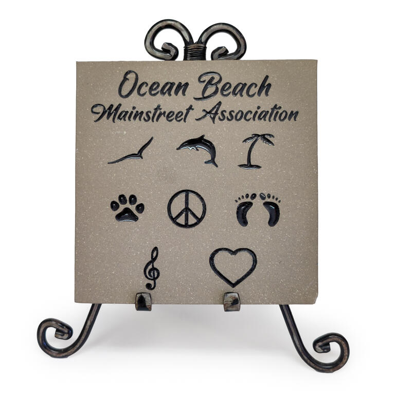 Ocean Beach Product: Tile Symbol: Peace Sign
