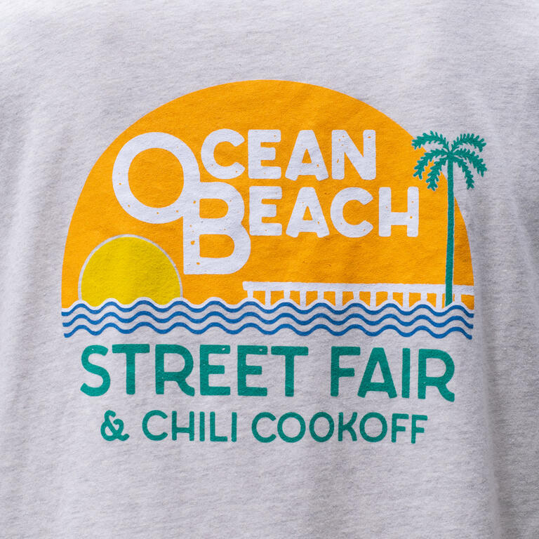 Ocean Beach Product: OB Street Fair and Chili Cook-Off T-Shirt 2022
