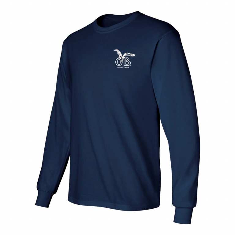 Ocean Beach Product: OB Seagull Longsleeve T-Shirt (navy)