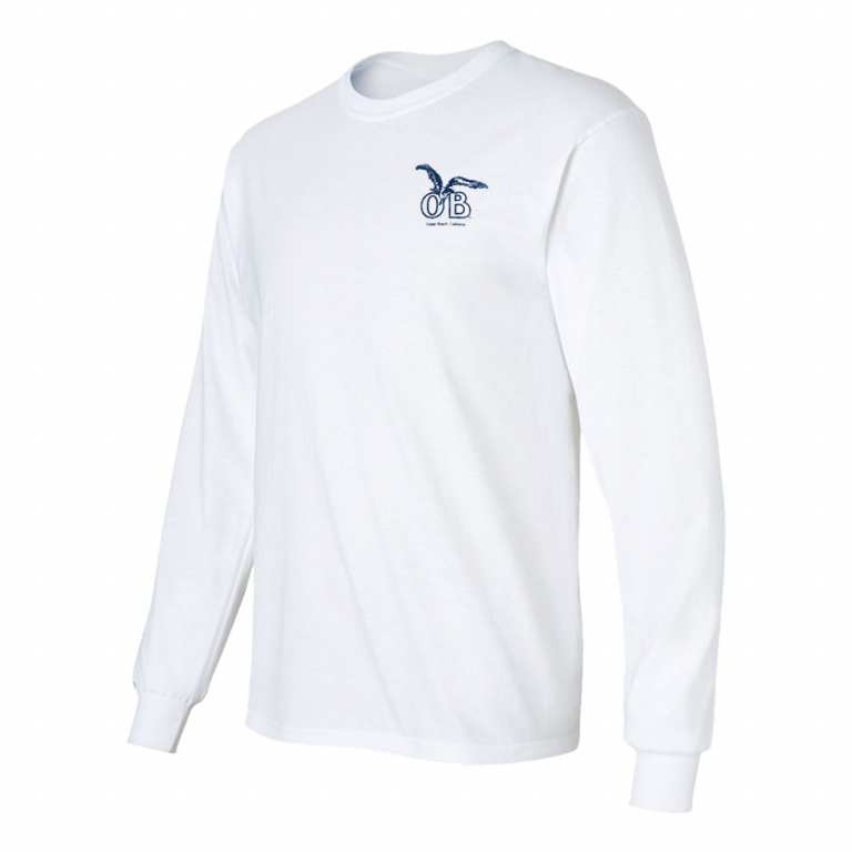 Ocean Beach Product: OB Seagull Longsleeve T-Shirt (white)